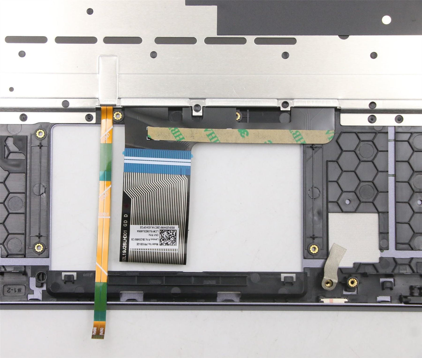 Lenovo IdeaPad 7 15IMH05 Keyboard Palmrest Top Cover German Grey 5CB0Z28184