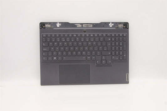 Lenovo S7 15ACH6 Palmrest Cover Touchpad Keyboard UK Grey Backlit 5CB1C94078
