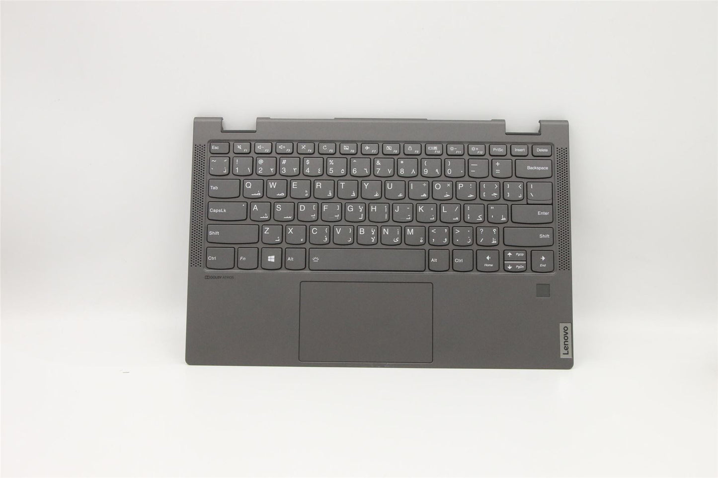 Lenovo Yoga C640-13IML Palmrest Cover Touchpad Keyboard Arabic Black 5CB0W43751