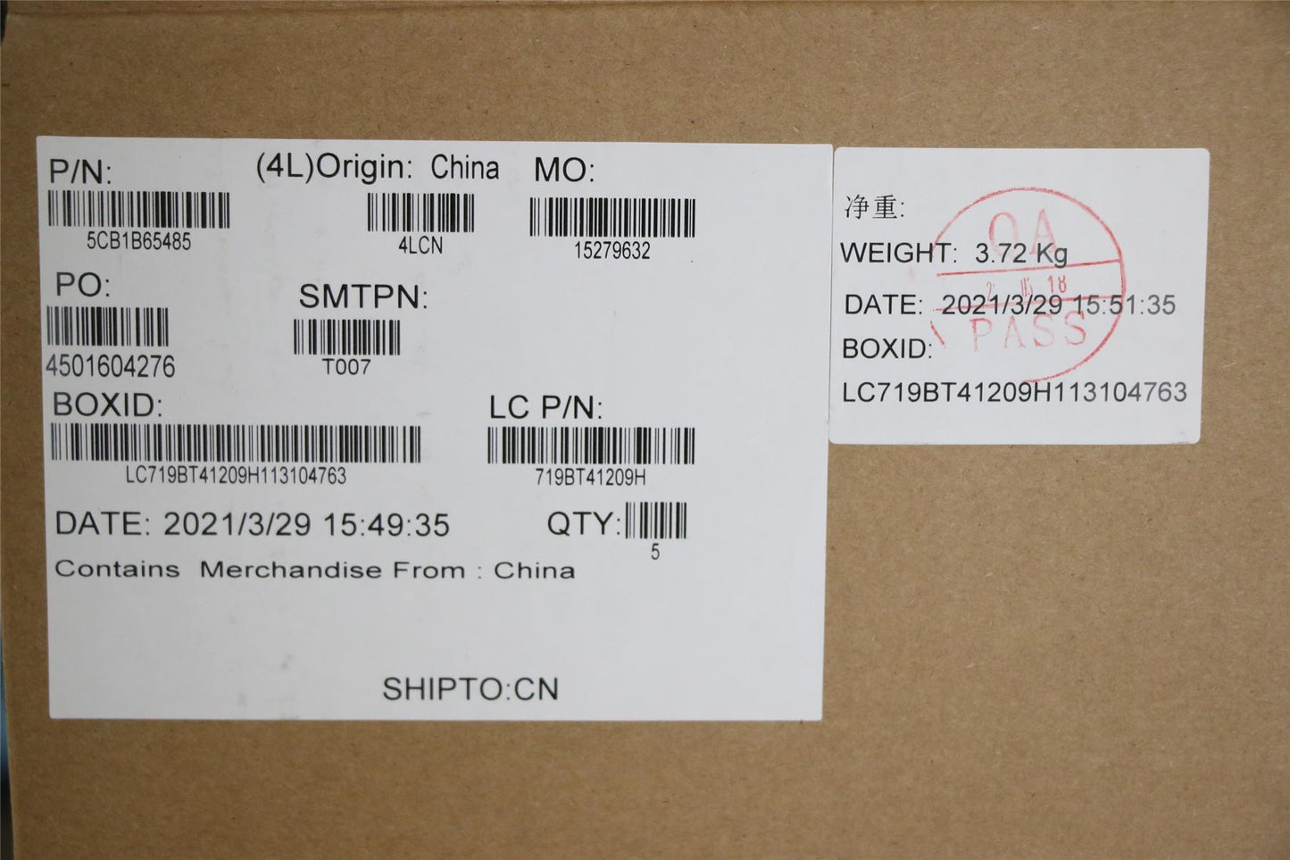 Lenovo IdeaPad 3-15ITL6 3-15ALC6 Palmrest Cover Touchpad Keyboard 5CB1B65485