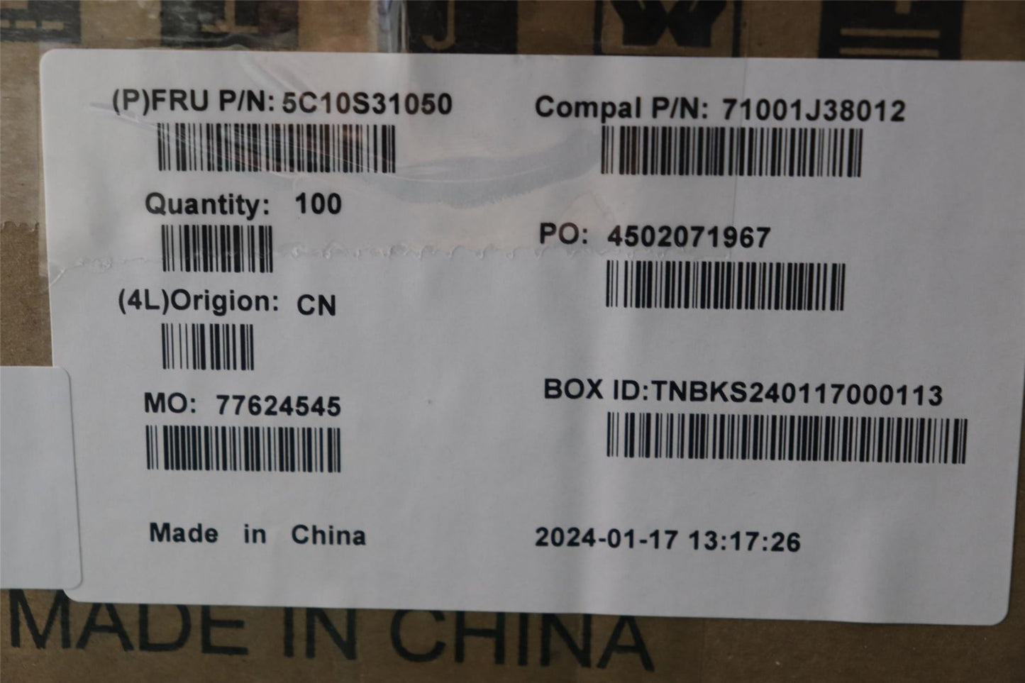 Lenovo EDP cable C 83G1 FHD 5C10S31050
