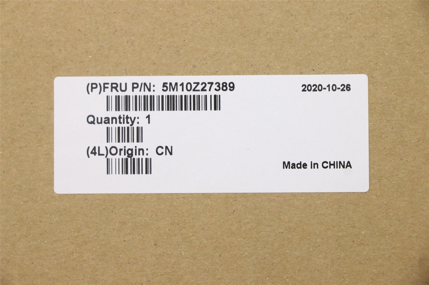 Lenovo MECH_ASM FRU BLKB Cc_PT_FP_BK_US_TC 5M10Z27389