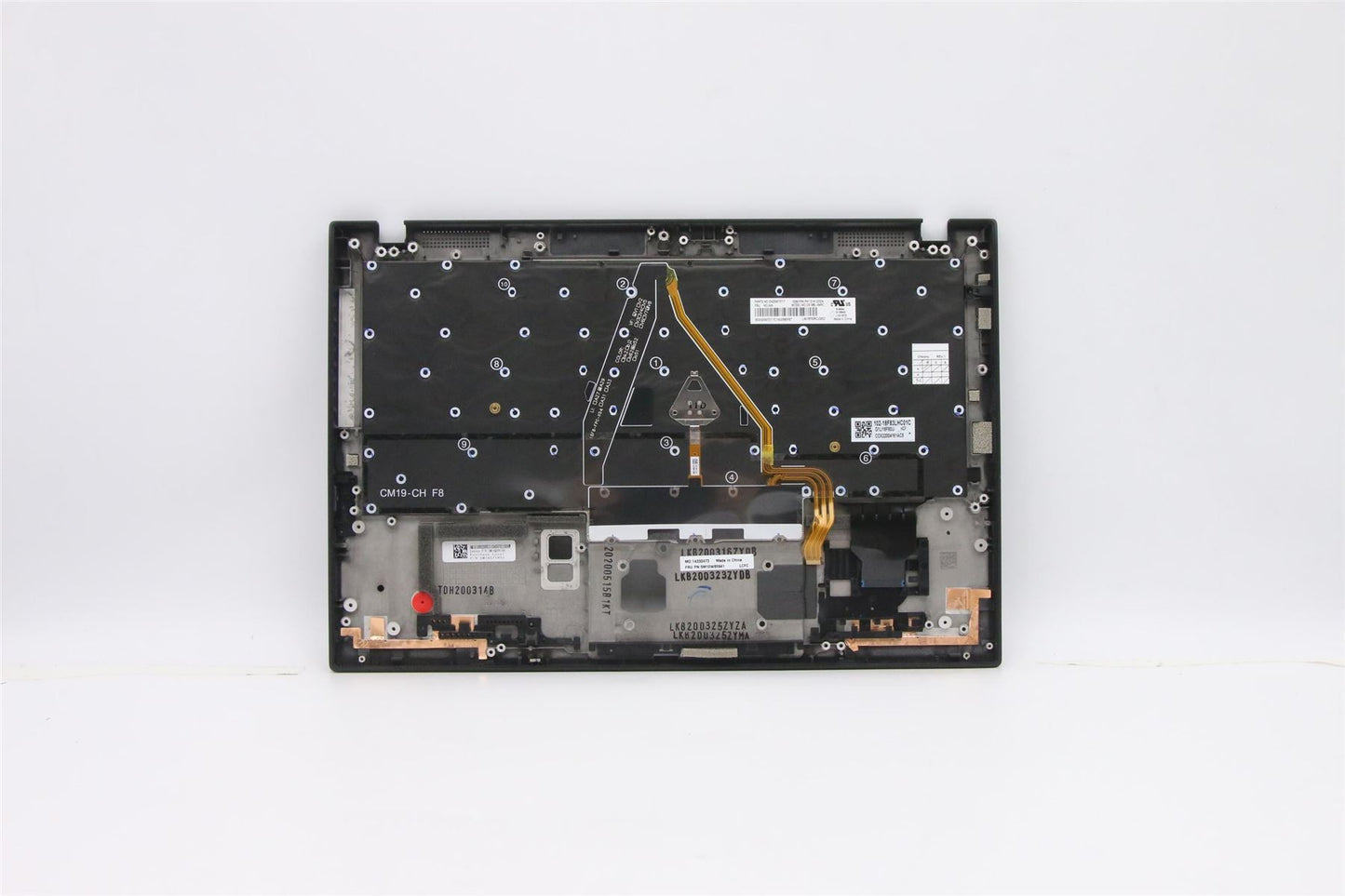 Lenovo Carbon X1 7. Tastatur-Handballenauflage, obere Abdeckung, Chinesisch, Schwarz, 5M10W85941