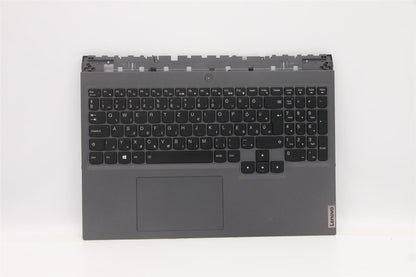 Lenovo 5 16ACH6 Palmrest Cover Touchpad Keyboard Hungarian Slate Grey 5CB1C93141