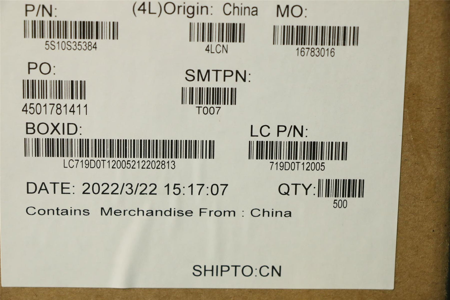 Lenovo SCREW Screw L 82LU 2.0D0.5+7.1L 5S10S35384