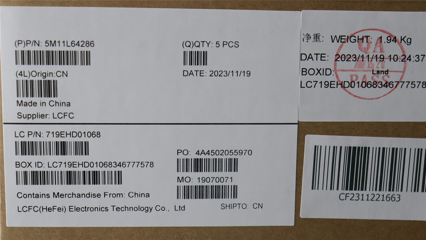 Lenovo MECH_ASM KBD W C THAI BKLT LTN WW US BK 5M11L64286 5M11L64285 5M11L64287
