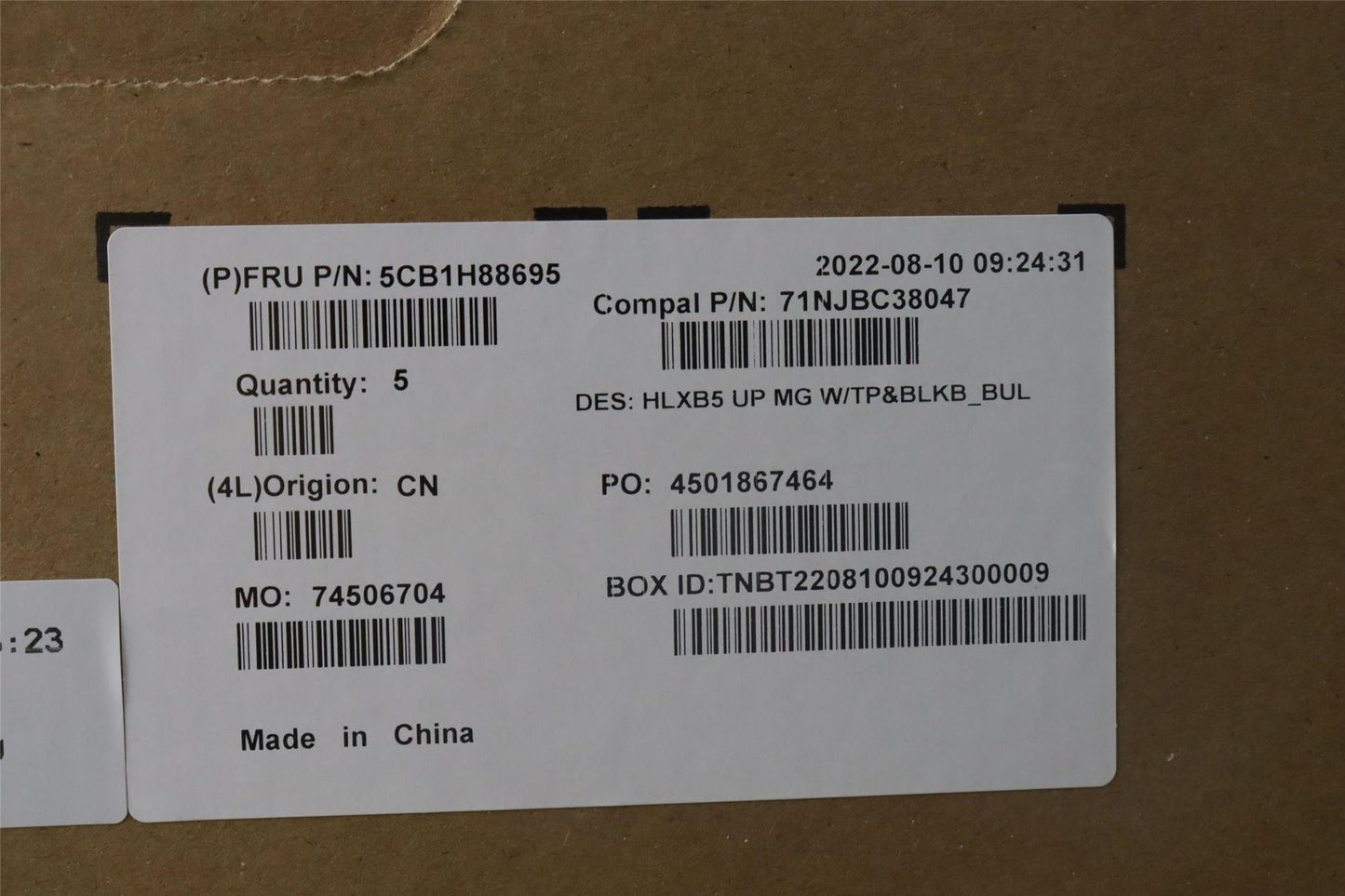 Lenovo ThinkBook 15 G4 ABA Palmrest Cover Touchpad Keyboard Silver 5CB1H88695