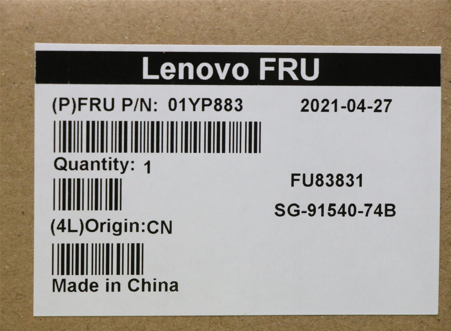 Lenovo NB_KYB FRU COMO SK,LTN,KB,SV,LAS 01YP883