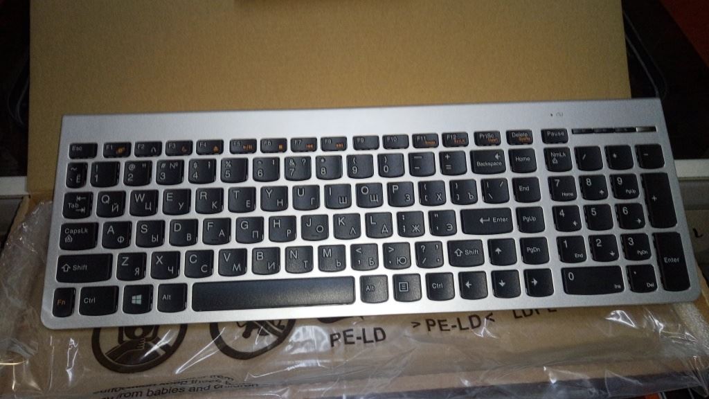 Lenovo Liteon SK-8861(RU) 2.4G KB Only-Silver8 Russian Keyboard 25210199