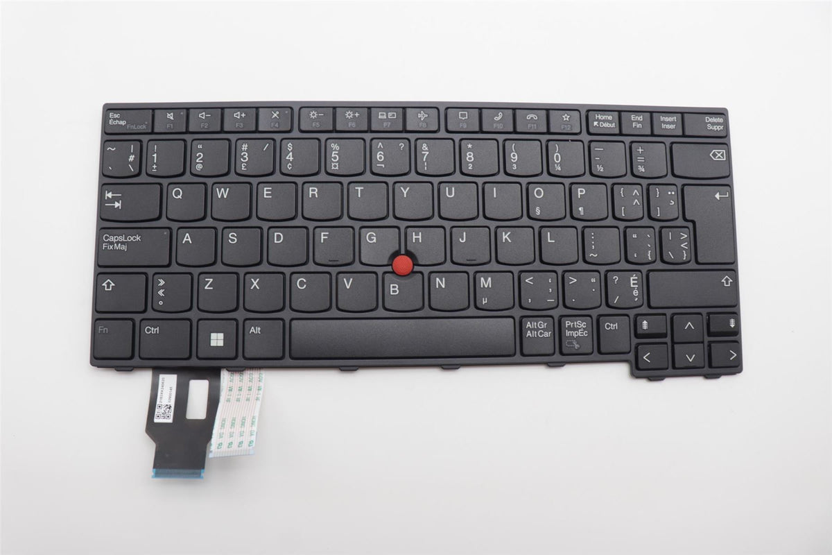 Lenovo NB_KYB CS22 FL TOP,BK-NBL,TRI,FRA/ENG English French Keyboard 5N21D68304