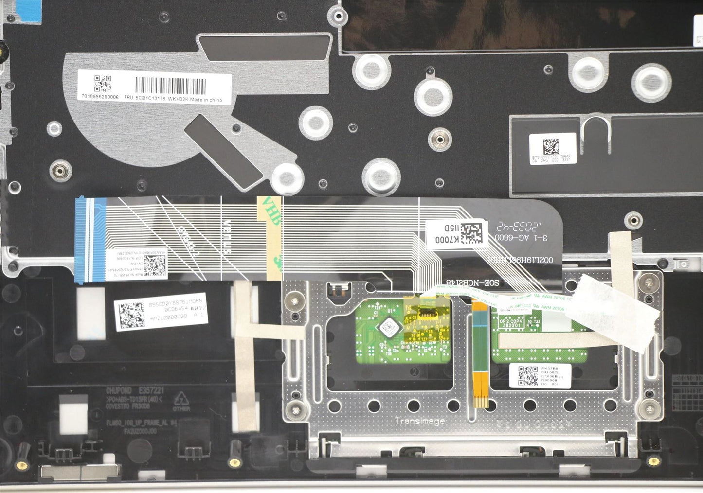 Lenovo IdeaPad 5-14ALC05 Keyboard Palmrest Top Cover Italian Black 5CB1C13178