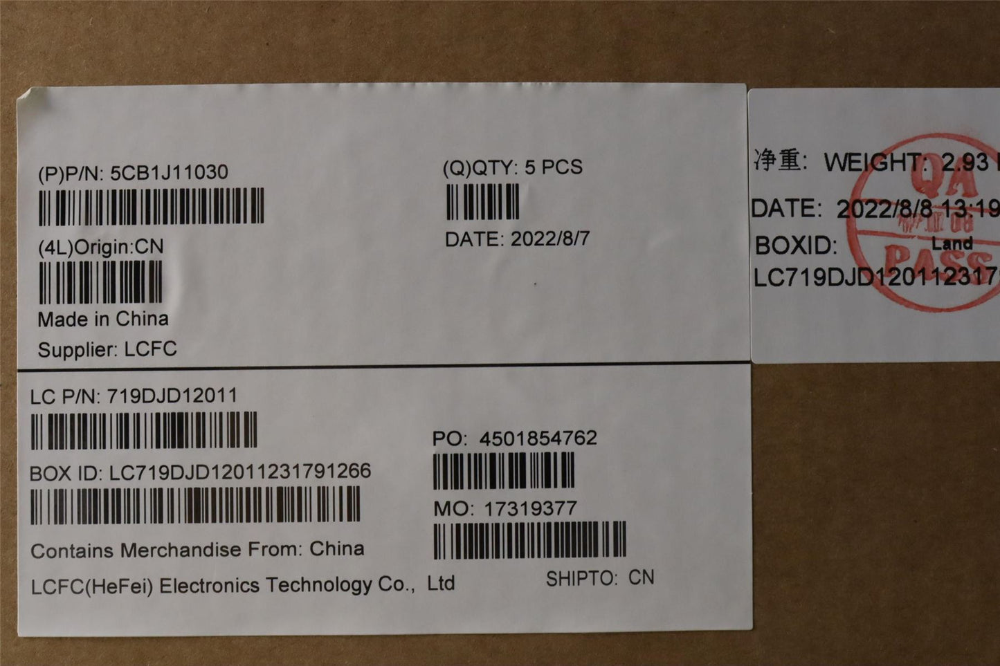Lenovo Upper Case ASM_GER L82QF FPSB 5CB1J11030