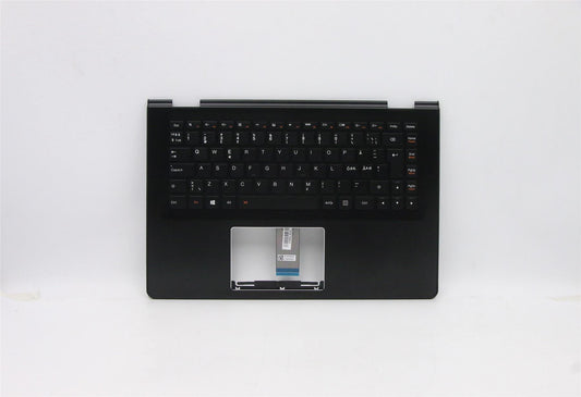 Lenovo Yoga 3 1470 500-14IBD Keyboard Palmrest Top Cover Nordic Black 5CB0J34084