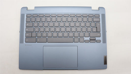 Lenovo Flex IP 5 14IAU7 Palmrest Cover Touchpad Keyboard UK Europe Blue 5CB1J35547