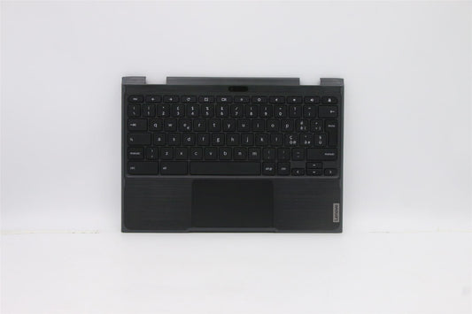 Lenovo Chromebook 500e 2nd Gen Palmrest Cover Touchpad Keyboard Black 5CB0T79605