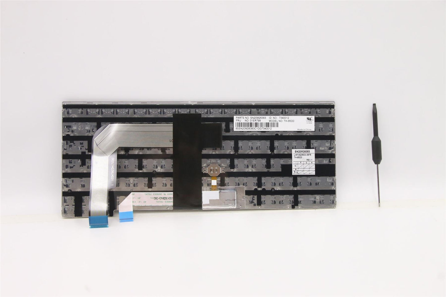 Lenovo ThinkPad T470s Keyboard German Silver 01ER799