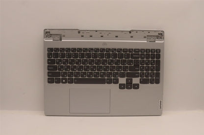 Lenovo 5 15IAH7H Palmrest Cover Touchpad Keyboard Russian Cloud Grey 5CB1F38739