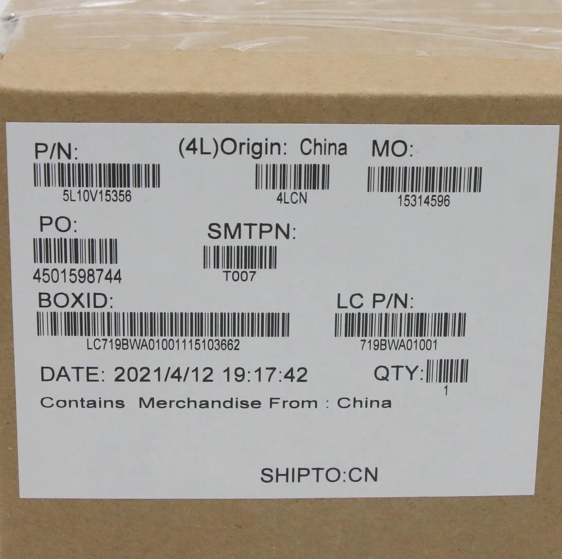 Lenovo 5L10V15356 LABEL FRU Label KIT