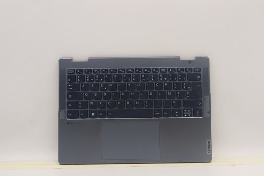 Lenovo Yoga 7 14IAL7 Palmrest Cover Touchpad Keyboard French Silver 5CB1J02456