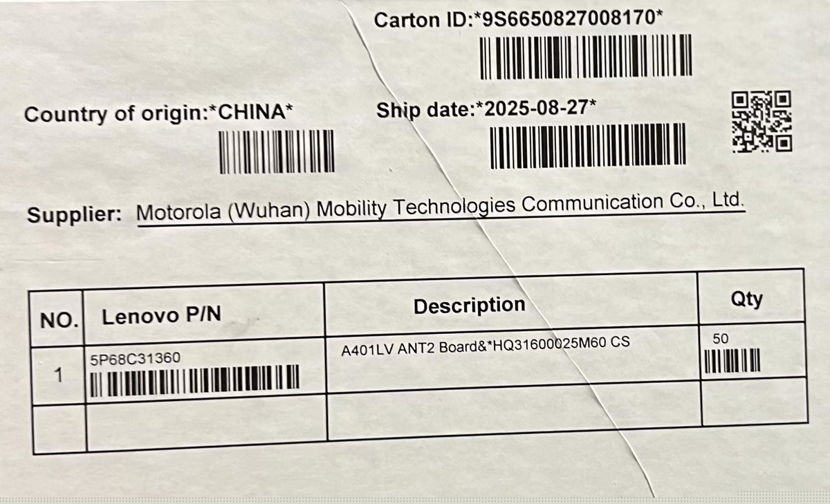 Lenovo A401LV ANT2 Board&*HQ31600025M60 CS Antenna Board 5P68C31360