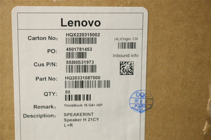 Lenovo ThinkBook 16 G4+ IAP 16 G4+ ARA Speaker Speakers 5SB0S31973