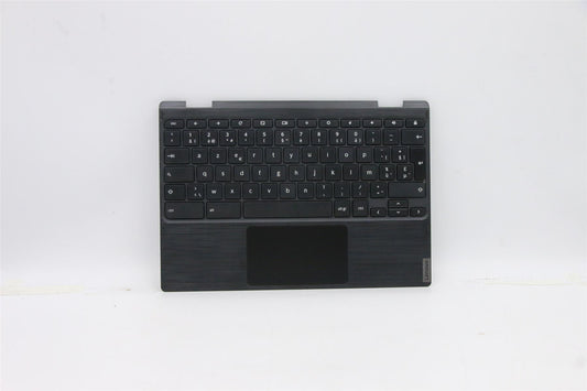 Lenovo Chromebook 300e 2nd Keyboard Palmrest Top Cover Belgian Black 5CB0X55511