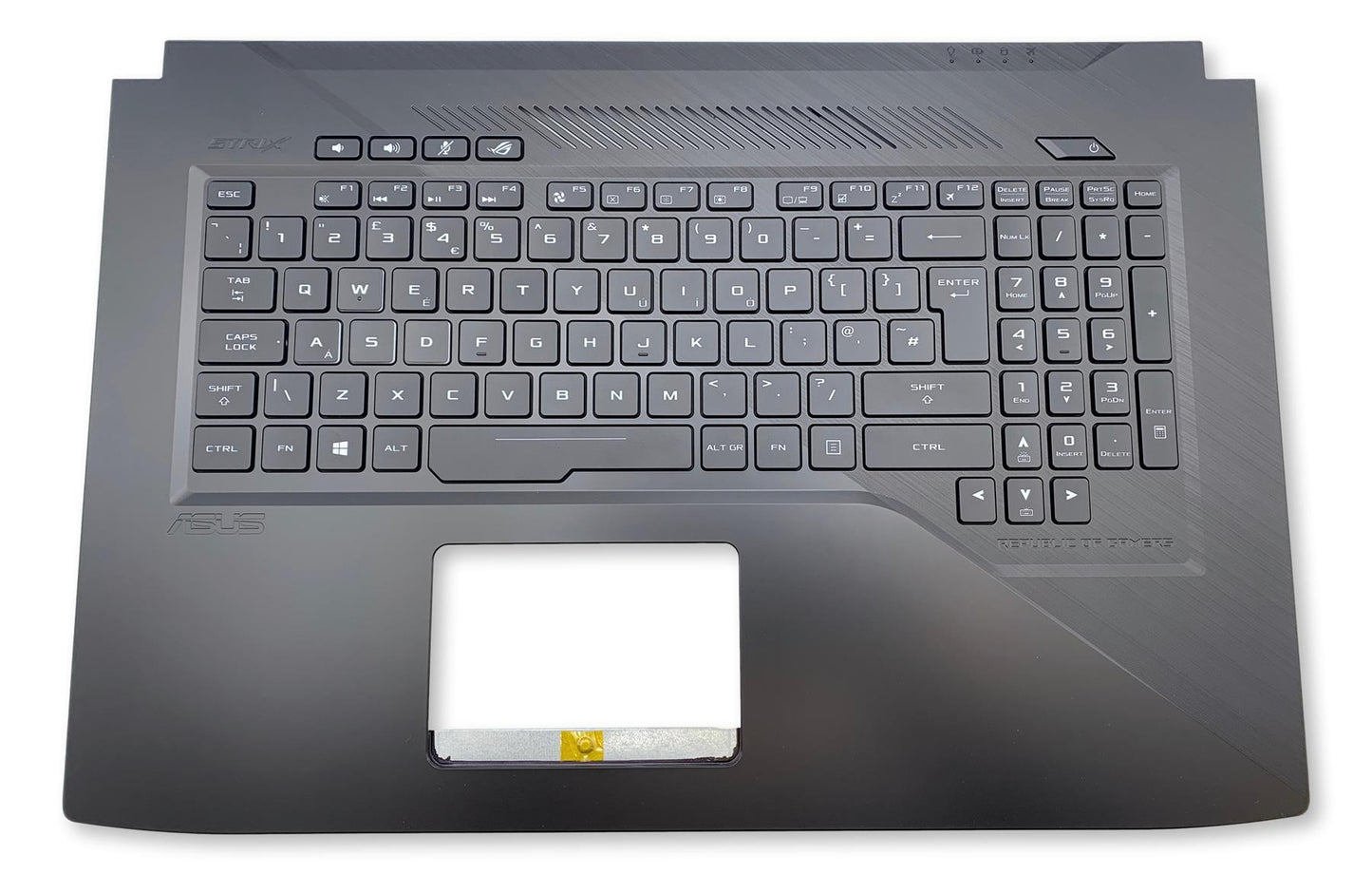 Asus GL703GM GL703GS Keyboard (Uk Module/As 90NR00E1-R31UK0 90NR00E1-R31UK1