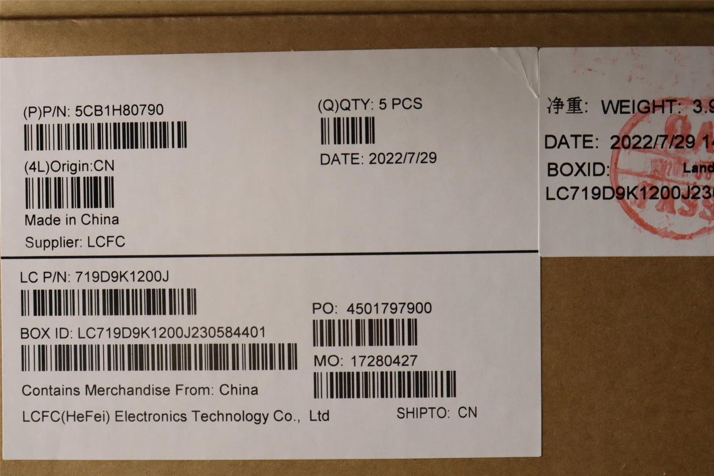 Lenovo Upper Case ASM_UKE L82RL NFP AB U 5CB1H80790