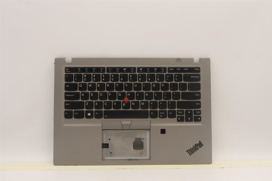 Lenovo ThinkPad T490s Keyboard Palmrest Top Cover US Black Backlit 02HM352