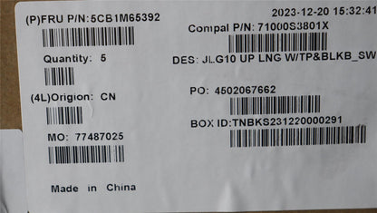 Lenovo COVER Upper Case ASM_SWS C 83DV BLWH 5CB1M65392