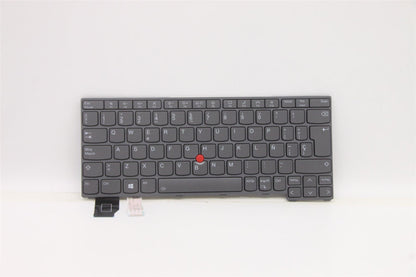 Lenovo ThinkPad X13 2 Keyboard Spanish Grey Backlit 5N21A21966