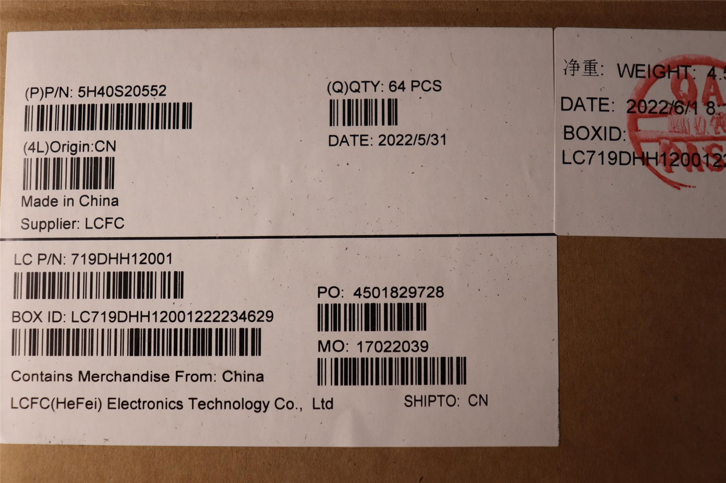 Lenovo Heatsink L 82QD WEIHONG 5H40S20552