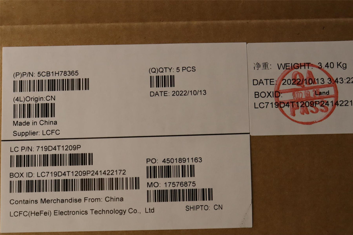 Lenovo Upper Case ASM_POR L82RK NFP MB N 5CB1H78365