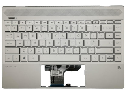 HP Omen 15-DC Palmrest Cover Keyboard UK Silver L37531-031