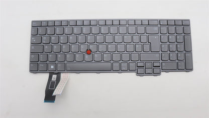 Lenovo ThinkPad P16s 1 T16 1 Keyboard German Grey Backlit 5N21D93845