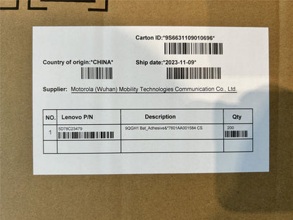 Lenovo 9QGH1 Bat_Adhesive&*7601AA001584 CS 5D78C23479