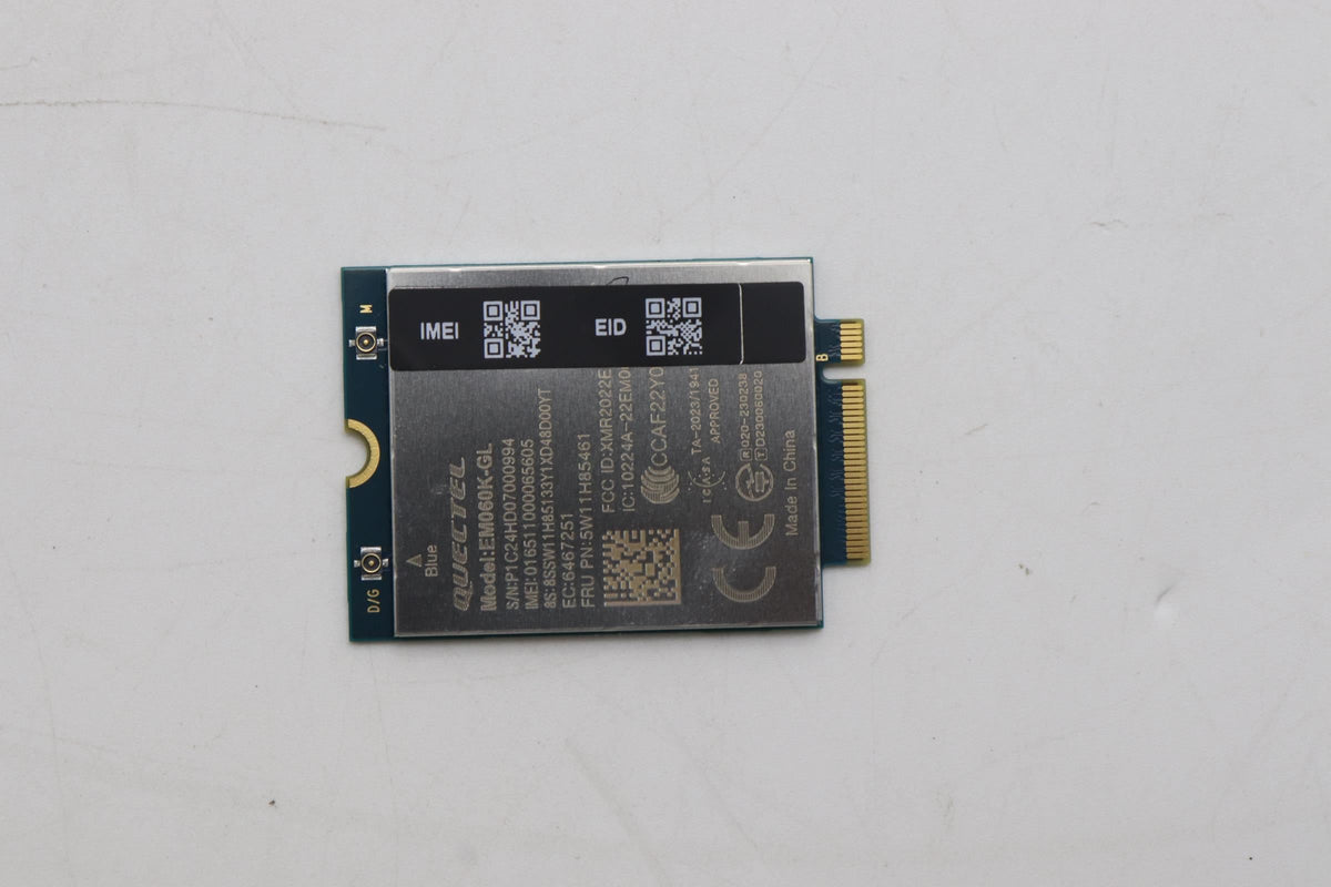 Lenovo WIRELESS Wireless,WAN,QCT,EM060K-GL Qualcomm Board 5W11H85461