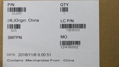 Lenovo 01LW376 IHDG620 i5-8250U DC WIN NA NT