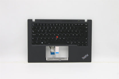 Lenovo ThinkPad T14s 2 Keyboard Palmrest Top Cover Danish Black 5M11A37548