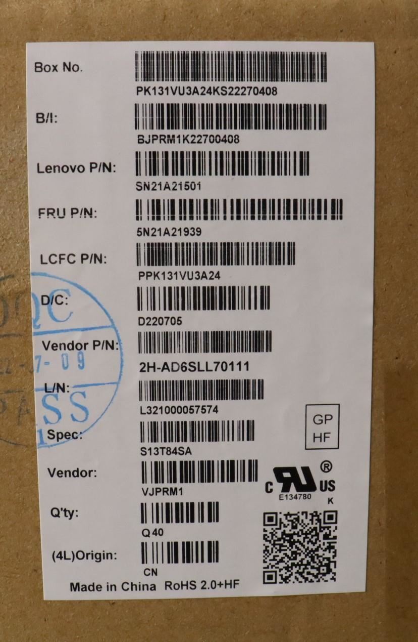 Lenovo ThinkPad X13 2 Keyboard Slovenian Black 5N21A21939