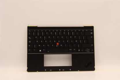 Lenovo ThinkPad Z13 Gen 1 Keyboard Palmrest Top Cover Belgian Black 5M11H94959