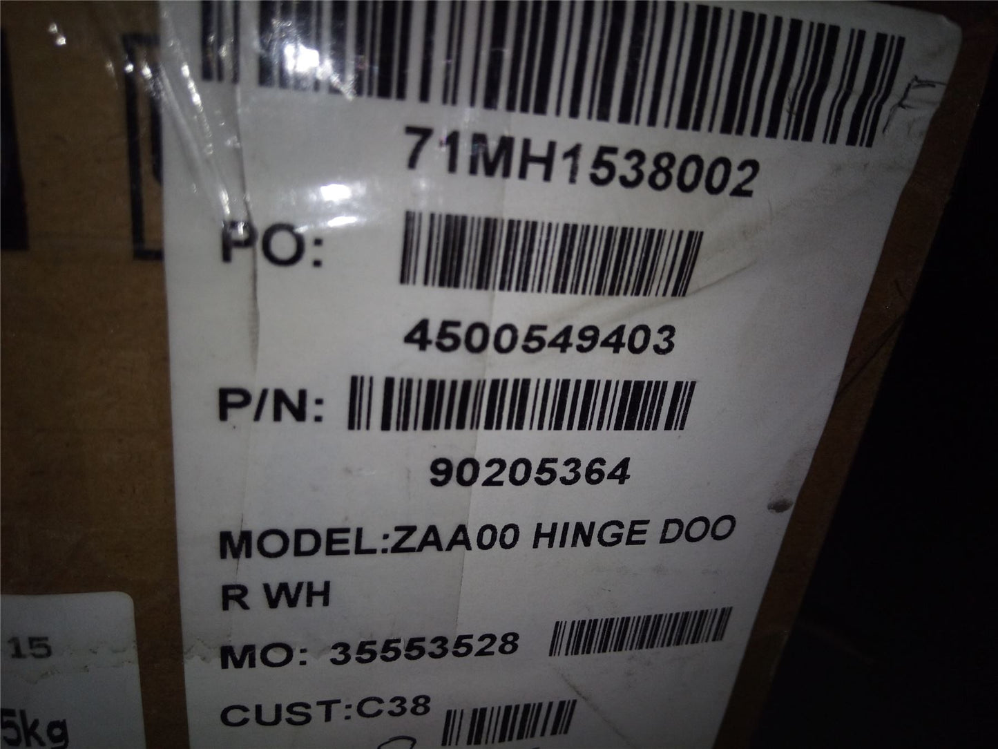 Lenovo C260 Hinge Cover WHT 90205364