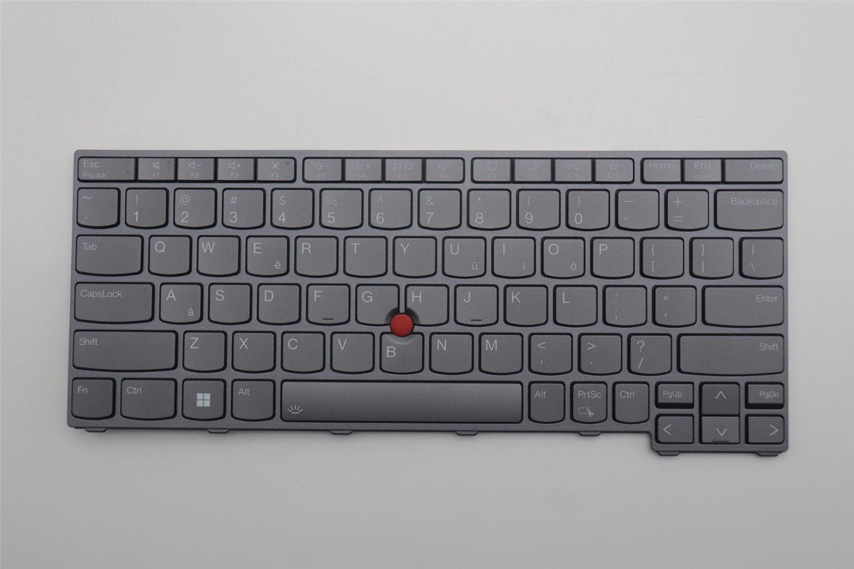 Lenovo Internal, Māori, Grey, Backlight, US English Keyboard 5N21K97637