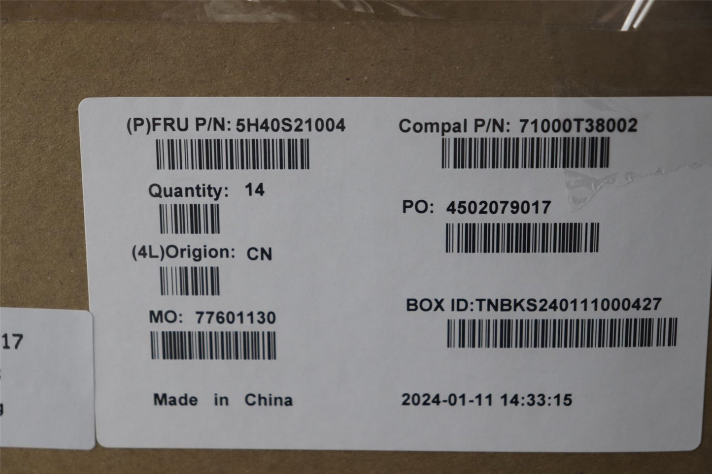 Lenovo Thermal C 83FQ DG2_HY 5H40S21004