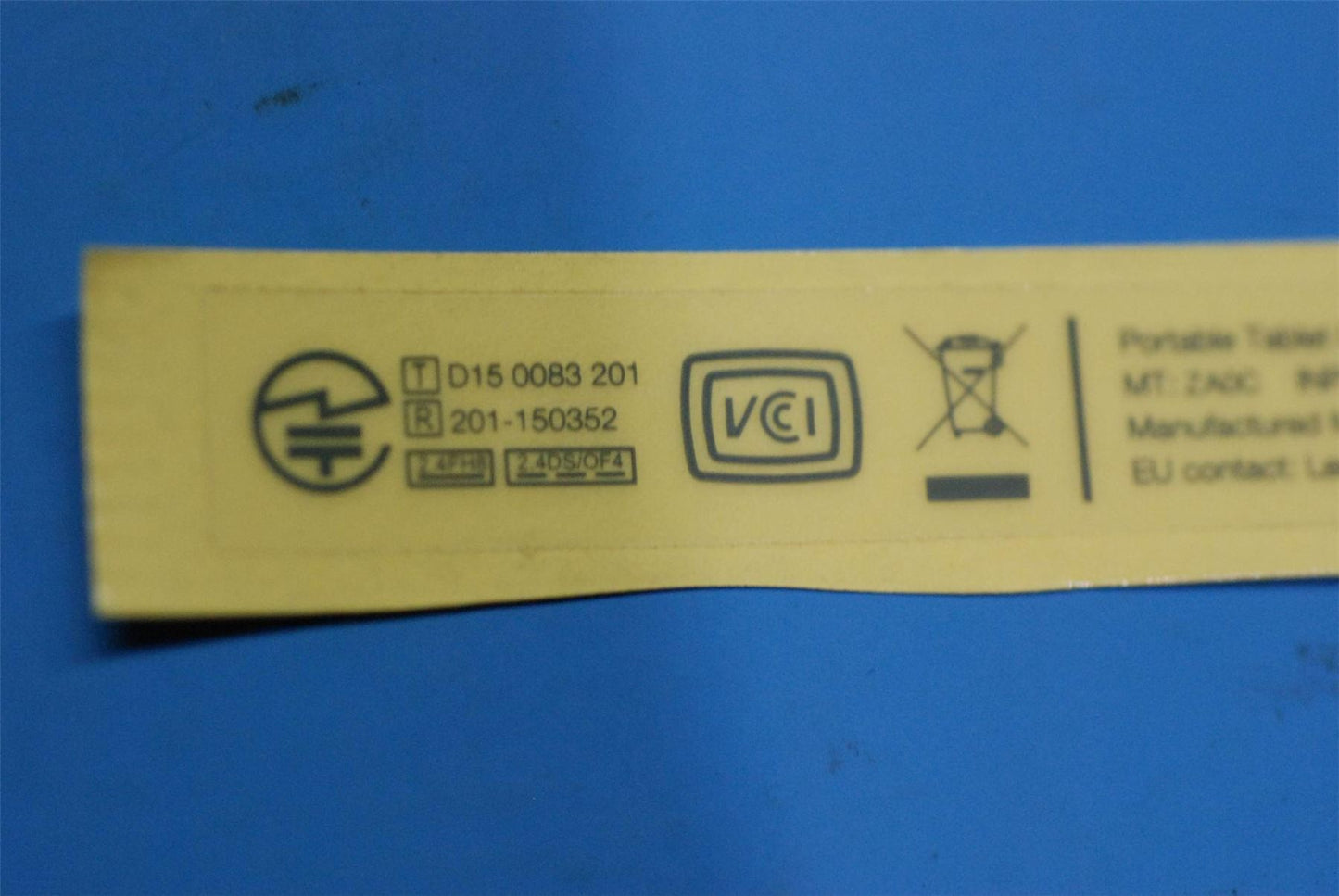 Lenovo TB2-X30F RatingL&*HQ60402543000 JP CS 5L18C04093