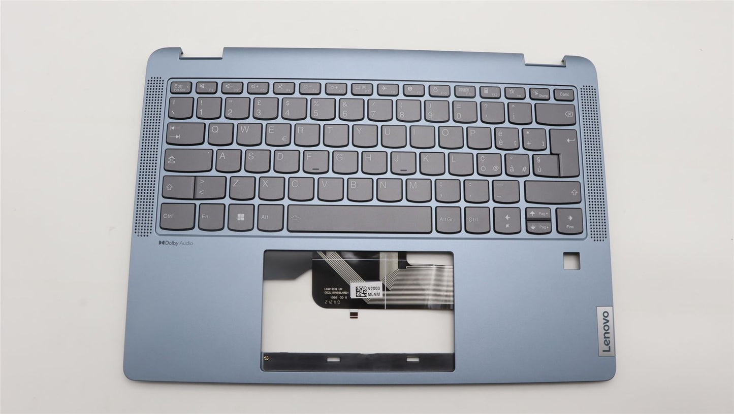 Lenovo IdeaPad 5 14ABR8 Keyboard Palmrest Top Cover Italian Grey 5CB1K20850