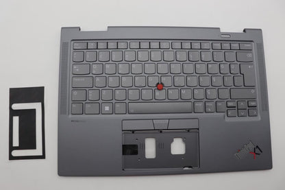 Lenovo ThinkPad X1 8th Gen Keyboard Palmrest Top Cover Turkish Grey 5M11H62504