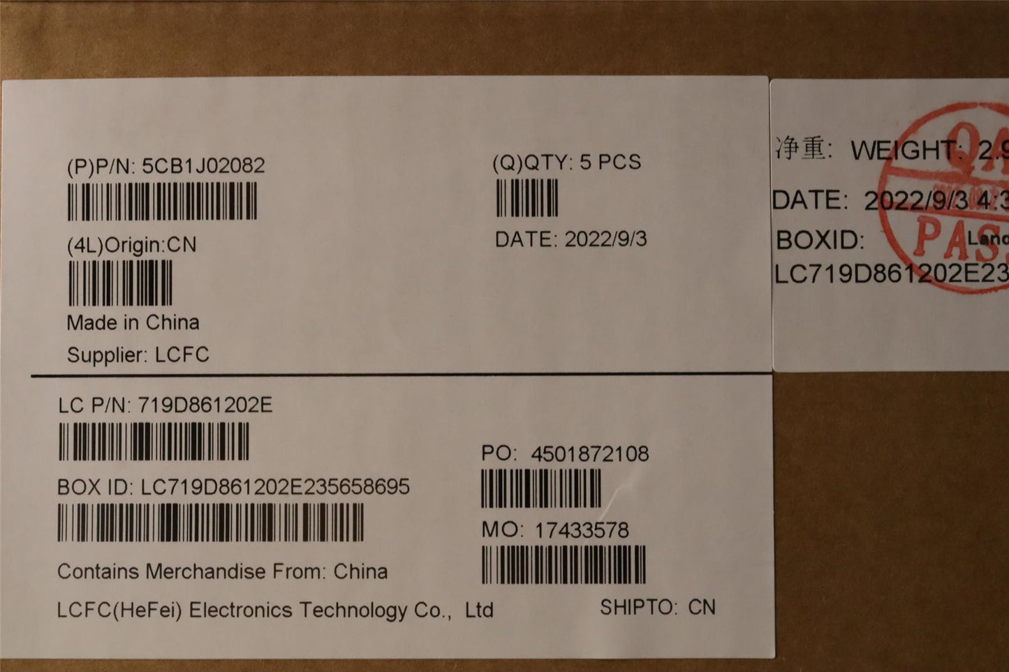 Lenovo Upper Case ASM_EURO ENG L82QE FPSB 5CB1J02082