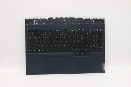 Lenovo Legion 5 15ACH6 Palmrest Cover Touchpad Keyboard German Blue 5CB1C93071