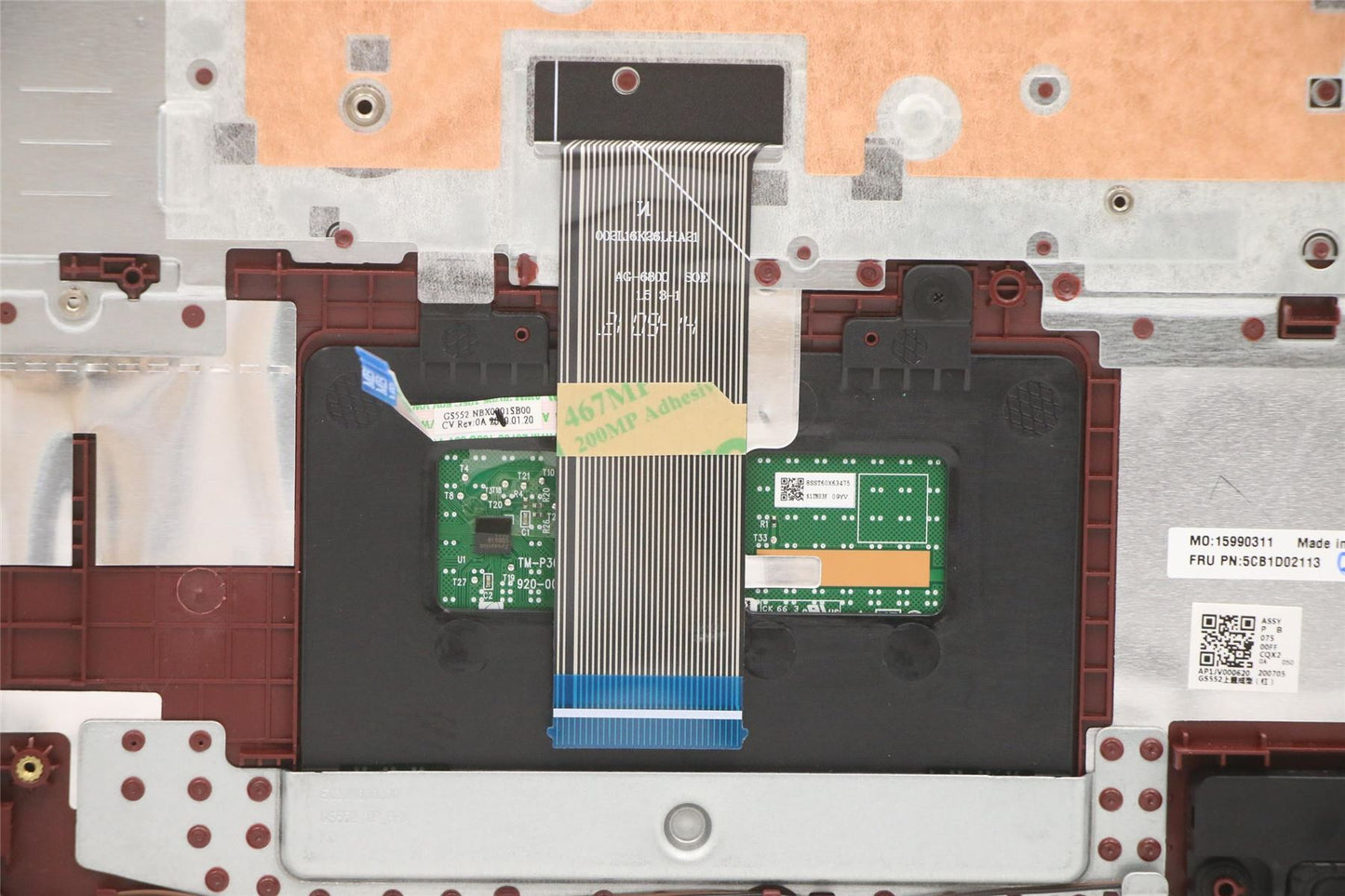 Lenovo IdeaPad 3-15ARE05 3-15IIL05 Keyboard Palmrest Top Cover Red 5CB1D02113